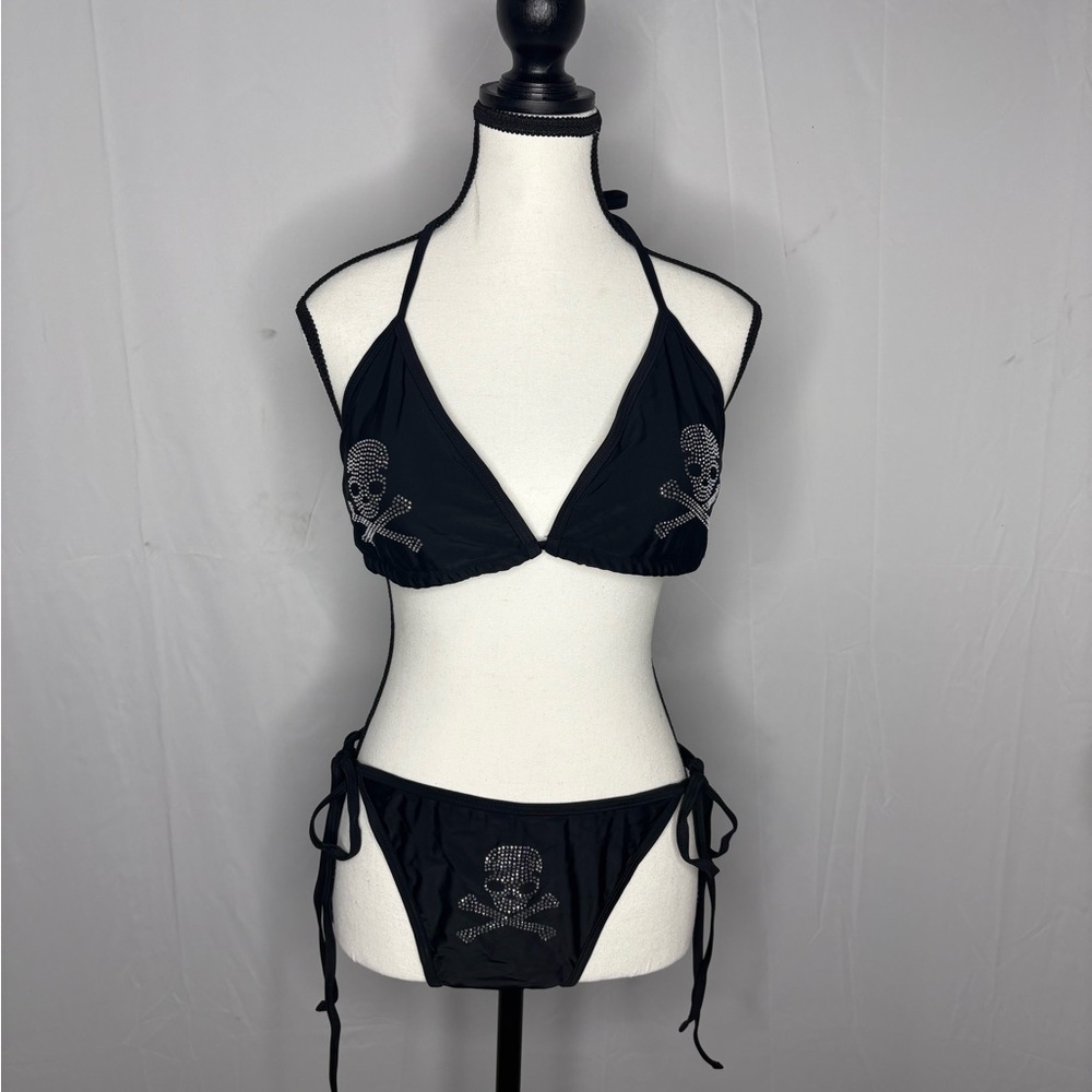 Black Skull Bikini Set NWOT